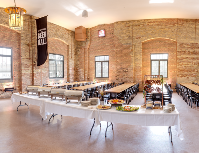 Food Beer Hall Restaurant in Milwaukee Lakefront Brewery